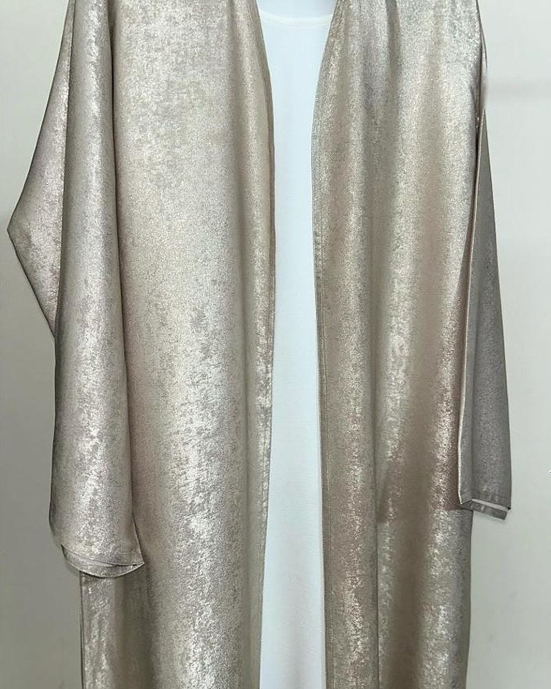 Champagne Shimmer Abaya