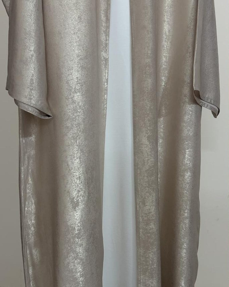 Champagne Shimmer Abaya
