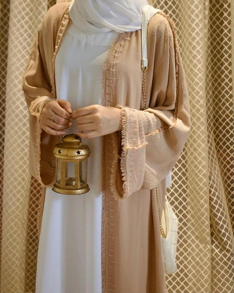 Sand Fringe Abaya